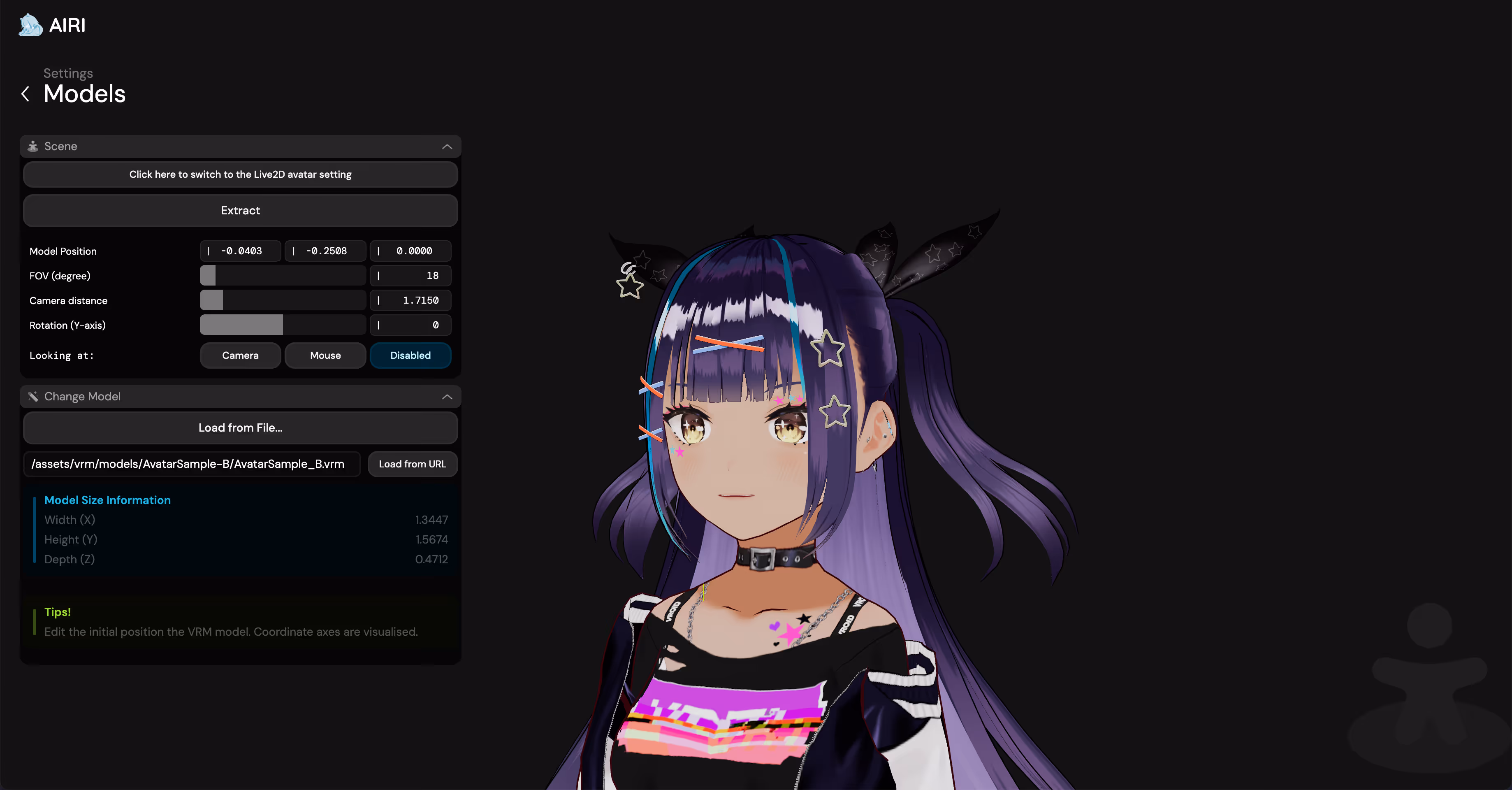 Time series chart dark mode