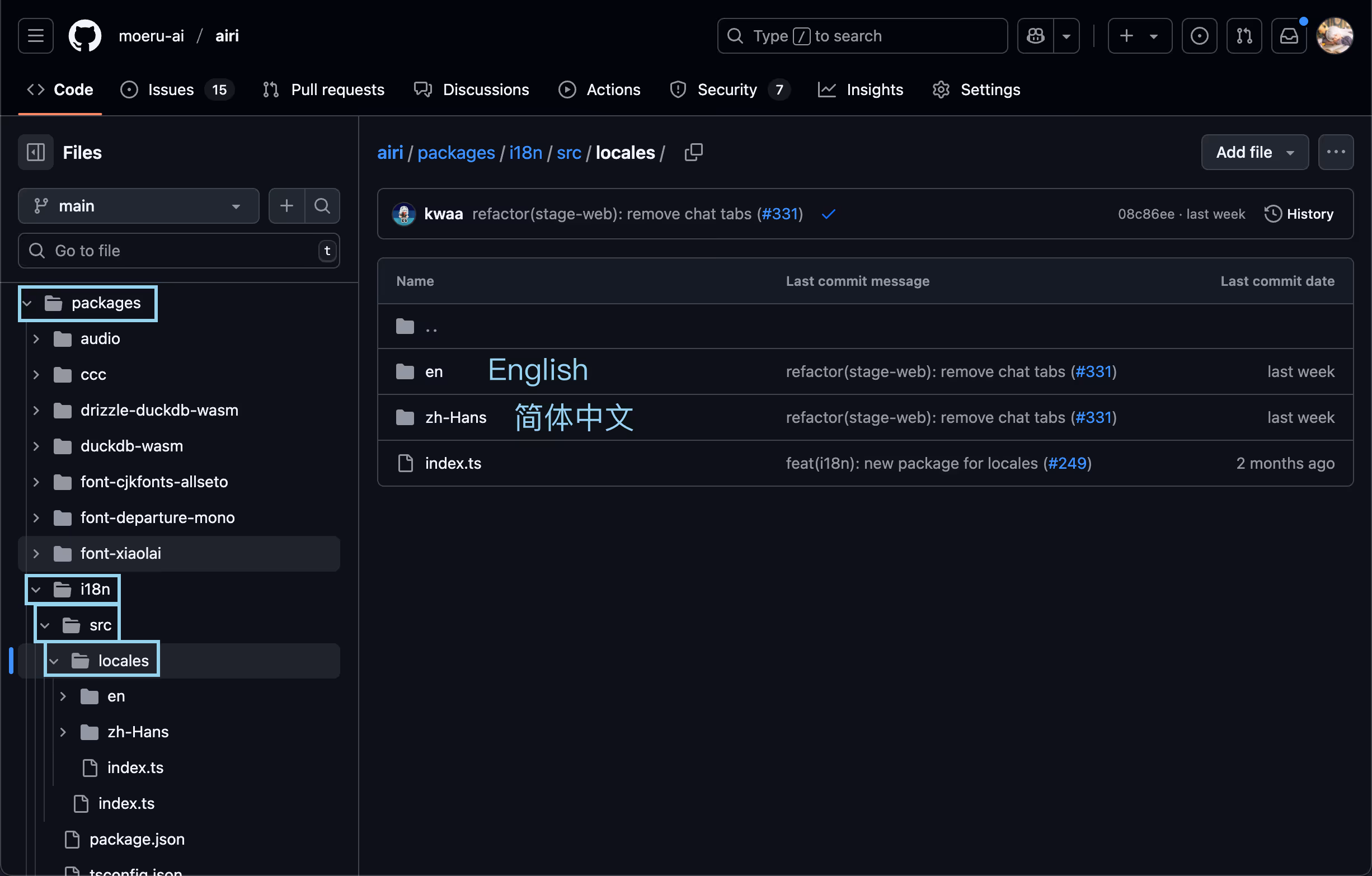 Time series chart dark mode